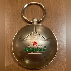 Heineken Soccer Ball Keychain Bottle Opener